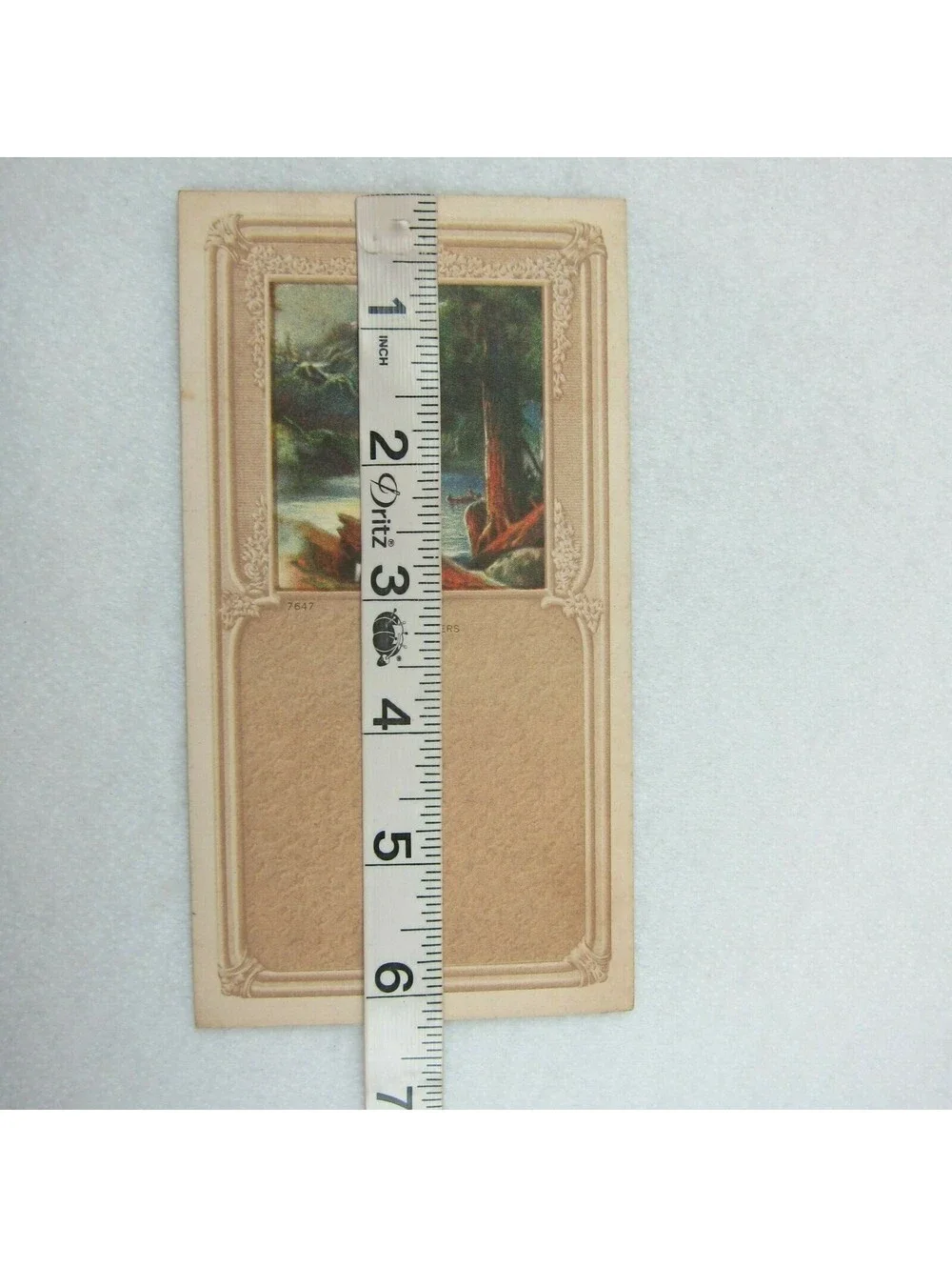 Vintage R. Atkinson Fox Calendar Blank Print Falling Waters Nature Scene RARE